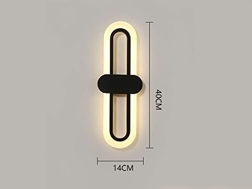 Bedroom Bedside Modern Minimalist Living Room Background Wall Led Three-Color Light-Changing Wall Lamp Simple Aisle Balcony Lamp(Gold,Warm(2700-3500K))