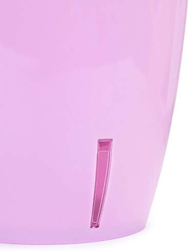 Santino 4.9 Inch ORCHIDEA Self Watering Pots for Orchids in Lilac (Set of 3) - Decorative Wicking Planter with w/Great Aerification, Drainage and Water Level Indicator