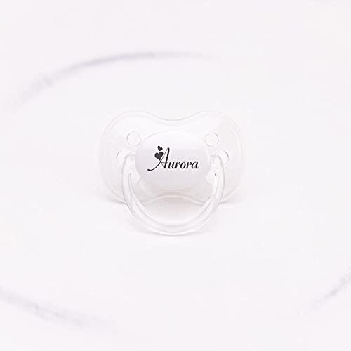 Personalized Pacifier with Name, 2 Pack Pink (0-6 Months)