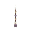 Silicone Pacifier Clip – Metal-Free, Rust-Free, 100% Food-Grade Silicone and Natural Beech Wood, Secure Pacifier Holder for Babies– Mauve - Mila & Lulu