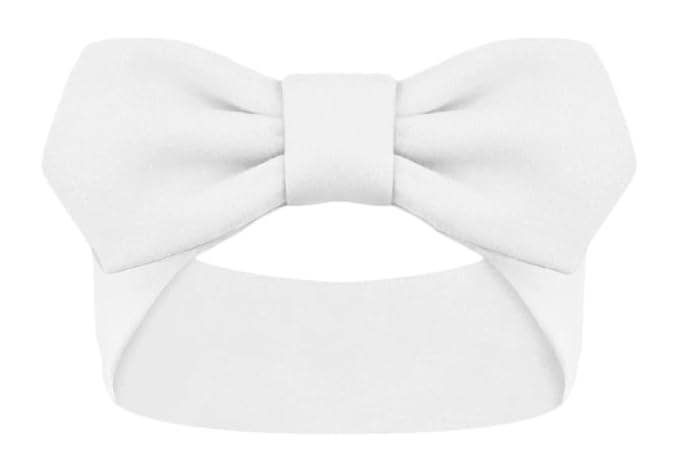 Creative Knitwear Arizona State Sun Devils Infant Girls White Solid Hair Knot Headband Embroidered Logo - Size Newborn - 4T