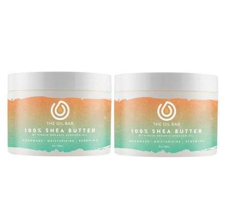 Clean Cotton Scented 100% Shea Butter - 2 x 8 oz Jars