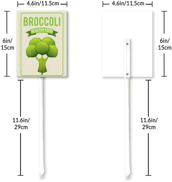 Eveokoki Aluminum Seed & Plant Labels - Plant Markes for Seedlings-Plant Tags for Pots - Garden Signs for Vegetable - Durable Markers for Plants Outdoor Waterproof - Garden Decor for Farmhouse