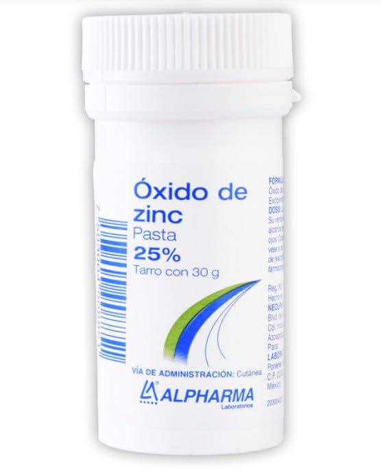 Generic Alphaaarrma Zinc Oxide Paste 25%, Topical Skin Protectant, 30g Jar