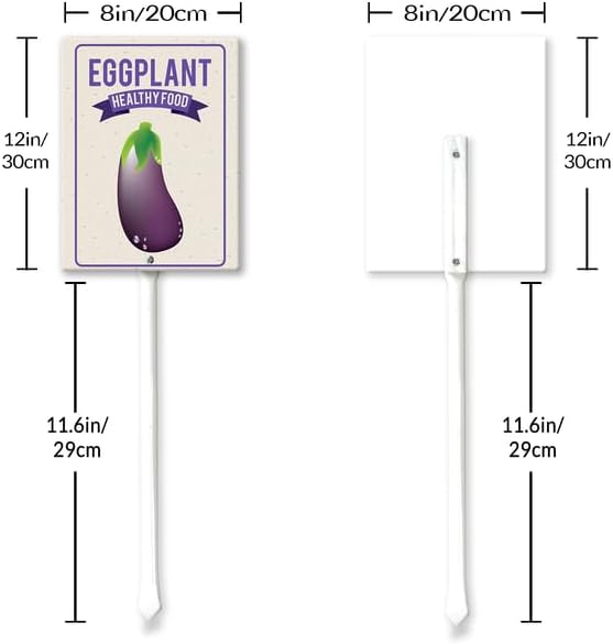 Eveokoki Aluminum Seed & Plant Labels - Plant Markes for Seedlings-Plant Tags for Pots - Garden Signs for Vegetable - Durable Markers for Plants Outdoor Waterproof - Garden Decor for Farmhouse