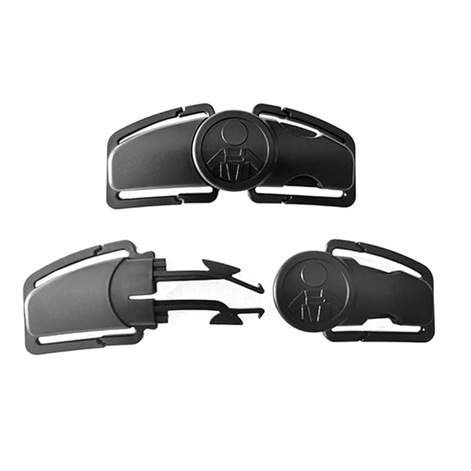Universal Child Car Seat Chest Harness Clip Universal Safer Belt Clip Buckle Lock Stroller Chest Clip Adjustable Guard for Baby and Kids (Gray)
