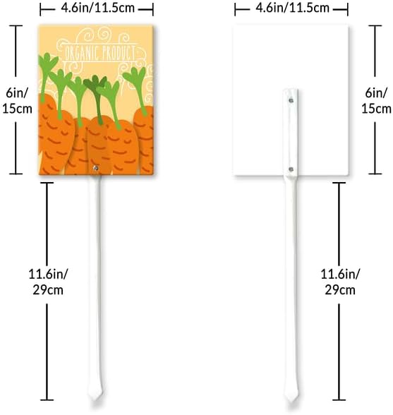 Eveokoki Aluminum Seed & Plant Labels - Plant Markes for Seedlings-Plant Tags for Pots - Garden Signs for Vegetable - Durable Markers for Plants Outdoor Waterproof - Garden Decor for Farmhouse