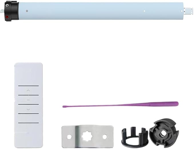 DC24V Motorized Remote Control Roller Shade Motor Kit, 45mm Brushless Electric Blind Motor for Outdoor Awning & Windproof Shades, Heavy Duty Automation (20 N.m for Φ63mm（2-1/2"") Groove Tube