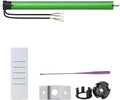 Hardwired Roller Shade Motor 120V AC, Dry Contact Tubular Motor for Smart Blinds, 35mm Quiet Electric Motorized Blinds Kit for Projector Screen Zebra (10 N.m for Φ50mm (2") Round Tube)