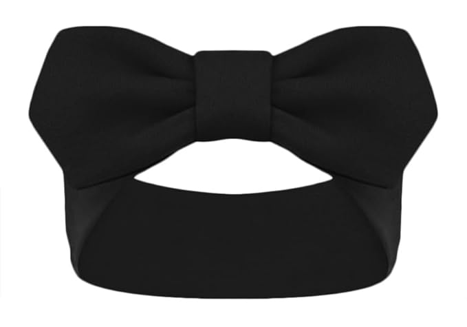 Creative Knitwear MIT Engineers Infant Girls Black Solid Hair Knot Headband Embroidered Logo - Size Newborn - 4T