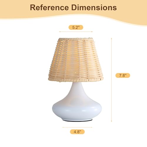 White Woven Bamboo Pendant Light with Iron Base & Three Adjustable Light Colors for Dining Room or Bedroom