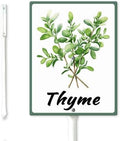 FemiaD Plant Label Signs Planted Herb Garden Markers Waterproof Aluminum Plant Stake Tags Thyme Sign for Nursery Indoor Outdoor Garden Decoration 4.6x6inch
