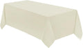 VidaFete 1 Pack Tablecloth 90 * 156inch Rectangle Table Cloth Polyester, Stain Wrinkle Resistant Polyester Dining Table Cover for Kitchen Dinning Party Wedding Tabletop Buffet Decoration(Ivory)