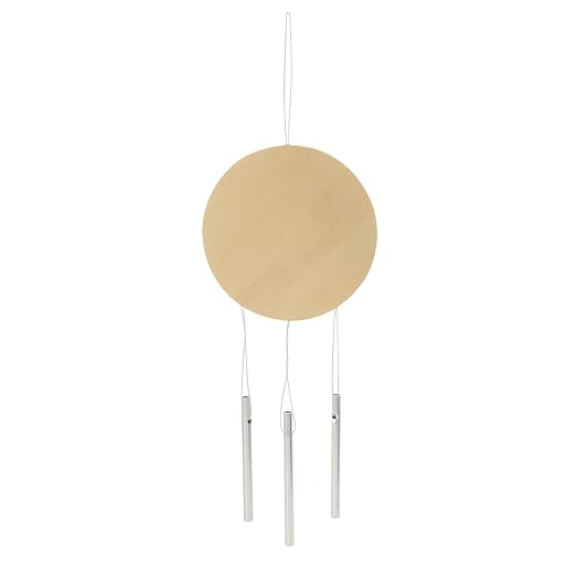 Colorations® Decorate Your Own Wooden Wind Chimes Kit, Set of 12, 2 Different Designs, Ready to Decorate and create unique and personal Designs, Fun Kids Craft Project, Craft Project for Boys & Girls