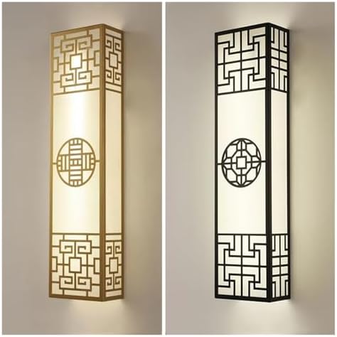 Chinese Zen Wall Lamp - Strip-Shaped Modern Minimalist Lighting for Bedroom & Living Room Decor, Elegant Bedside & Background Wall Fixture, Unique Asian Style Illumination
