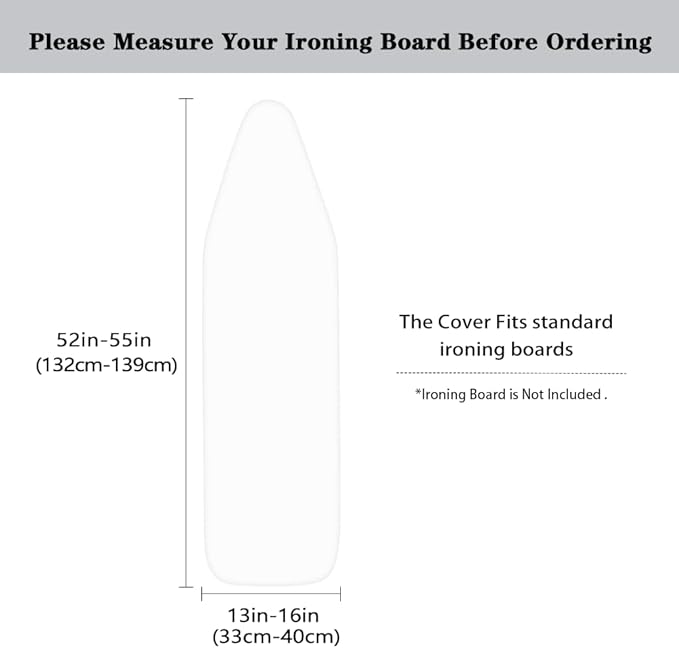 Sprowallow Heart Print Ironing Board Cover and Pad