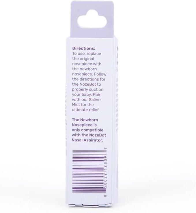 Dr. Noze Best Newborn Nozepiece | Safe for Infants and Toddlers | Only Works with NozeBot Electric Nasal Aspirator