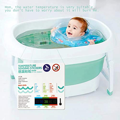 Thermometer for Kids Bath Thermometer 2 Pack，Safety Liquid Crystal Material（No Mercury，No Glass），More Scientific and Accurate Data, Easy to Use，Waterproof (Water Temperature Stickers)