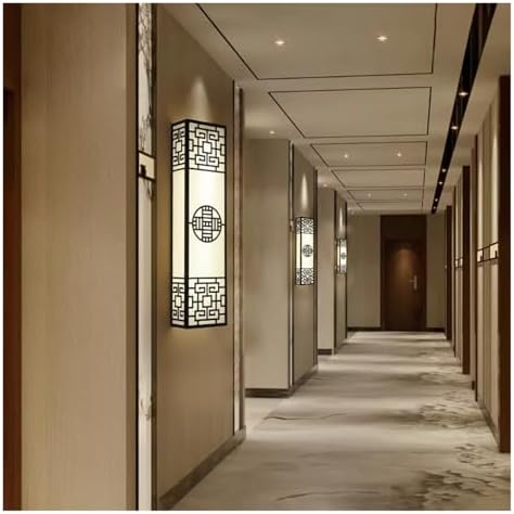 Chinese Zen Wall Lamp - Modern Minimalist Strip Light for Bedroom & Living Room Decor, Elegant Bedside & Background Wall Lighting, Stylish Home Aesthetic Fixture