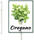 FemiaD Plant Label Signs Planted Herb Garden Markers Waterproof Aluminum Plant Stake Tags Oregano Sign for Nursery Indoor Outdoor Garden Decoration 7x8.8inch