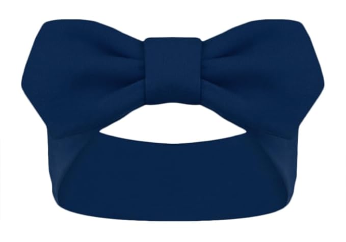 Creative Knitwear Pennsylvania Quakers Infant Girls Navy Solid Hair Knot Headband Embroidered Logo - Size Newborn - 4T