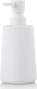 Small Soap Dispenser for Bathroom and Kitchen, Modern Farmhouse Striped Style