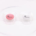 Personalized Pacifier with Name, 2 Pack Pink (0-6 Months)