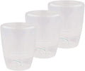 Santino 4.9 Inch ORCHIDEA Self Watering Pots for Orchids in Transparent (Set of 3) - Decorative Wicking Planter with w/Great Aerification, Drainage and Water Level Indicator