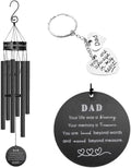 Memorial Wind Chimes for Loss of Loved One Prime, Outdoor Memory Chimes, Mother, Grandma, Grandpa, Father Personalized Bereavement Windchimes, Sympathy Remembrance Chime, Windchime Gift (Dad Memorial)