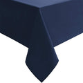 Hiasan Waterproof Tablecloth Rectangle - Washable Fabric Table Cloth for Dining Room Kitchen Birthday Party and Outdoor Use, Navy Blue, 70 x 90 Inch