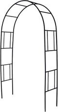 Metal Pergola Arbor Trellis, 7 Feet High x 4 Feet Wide, Garden Arch for Various Climbing Plant Wedding Garden Lawn Backyard Arch Bridal Party Decoration Arbor
