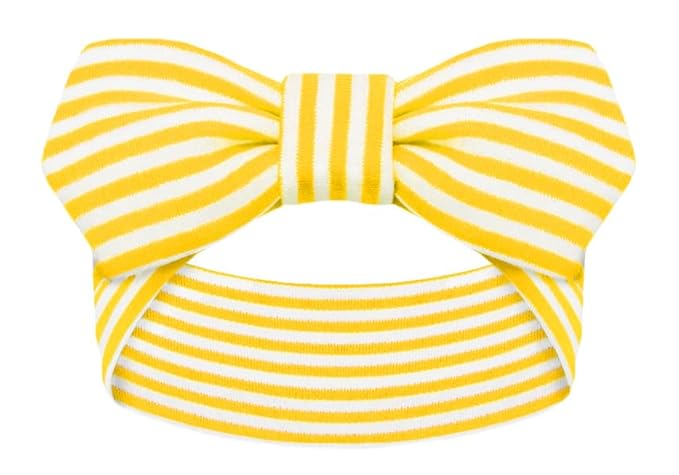 Creative Knitwear Montana State Bobcats Infant Girls Gold/White Striped Hair Knot Headband Embroidered Logo - Size Newborn - 4T