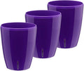 Santino 5.9 Inch ORCHIDEA Self Watering Pots for Orchids in Violet (Set of 3) - Decorative Wicking Planter with w/Great Aerification, Drainage and Water Level Indicator