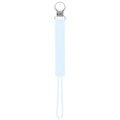 Three Little Tots All Silicone Modern, Short and Safety Tested Pacifier Clip (Baby Blue, Classic)