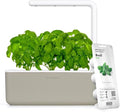 Click & Grow Smart Garden, 3 Pods Indoor Herb Growing System (3 Basil Pods Included)| Easier Than Hydroponics Growing System, Automatic Nutrients, Watering and Grow Light, Noise-free Technology, Beige