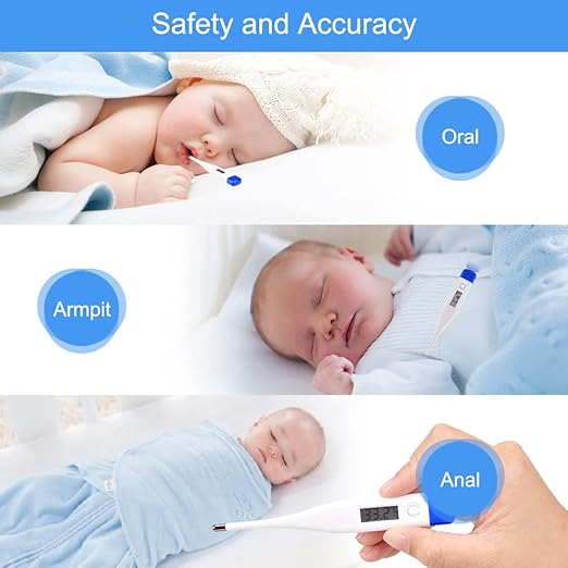 Value Bundle with Berrcom Digital Non Contact Infrared Forehead Thermometer JXB178 and Digital Thermometer DT007