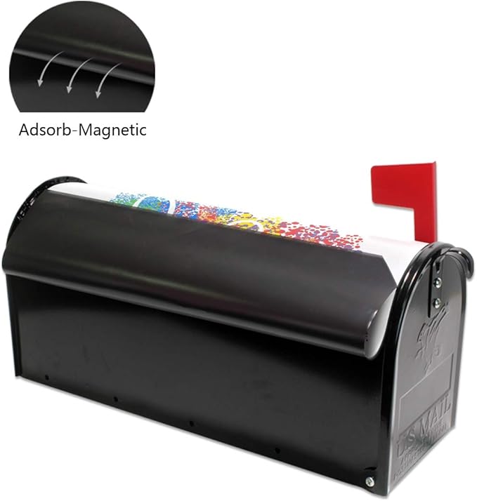 ALAZA Retro Hippie Symbol Love Peace Magnetic Mailbox Cover MailWraps Garden Yard Home Decor for Outside Standard Size-18"x 20.8"