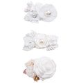Flower Hair Clips Set for Baby Girl Lightweight Floral Hair Bow Accessories with Boutique Fully Lined Alligator Clip for Toddler Teens Gifts (AF)