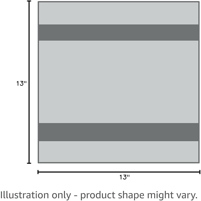 POLYTE 430 GSM Microfiber Lint Free Washcloth Face Towel, 13 x 13 in, 4 Pack