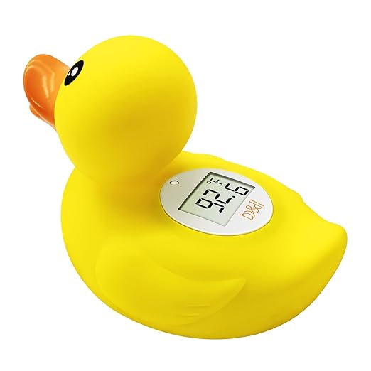 B&H Duck Baby Bath Thermometer, Digtal Tub Thermometer for Accurately Measuring Baby's Water Temperature, BPA Free, Toddlers Safety Floating Toy