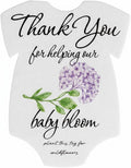 Onesie Seed Paper – 15Pcs Hydrangea Baby Shower Favors for Guests with Wildflower Seeds, Writable & Plantable, Baby Shower Gifts for Guest