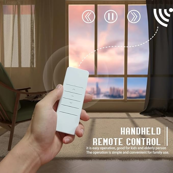 Smart Motorized Curtain Rods (Ripple Fold), Matter over WiFi Electric Track Compatible with HomeKit Alexa Google SmartThings, Automatic Drapery System with Remote, 1.8N.m (4 meters (157.4 inches))