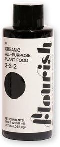Flourish Plant Organic All-Purpose Plant Food 3-3-2 Fertilizer for Indoor Plants - CDFA Certified, Easy Application, 3-3-2 NPK, Eco-Friendly, EA 1.69 fl oz USA Made