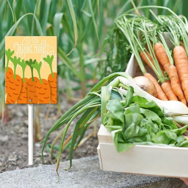 Eveokoki Aluminum Seed & Plant Labels - Plant Markes for Seedlings-Plant Tags for Pots - Garden Signs for Vegetable - Durable Markers for Plants Outdoor Waterproof - Garden Decor for Farmhouse