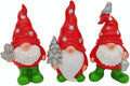 3PCS Christmas Gnome Decorations - Red & Green Holiday Gnomes with Gifts, Resin Xmas Elf Figurines for Home Decor, Shelf, Mantel, Tabletop Festive Indoor Ornaments (4.93-5.11 in)