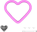 Romantic Heart-Shaped Car LED Ambient Light - Solar & Type-C Powered, 5 Lighting Modes, Universal Fit, for Women (Pink)