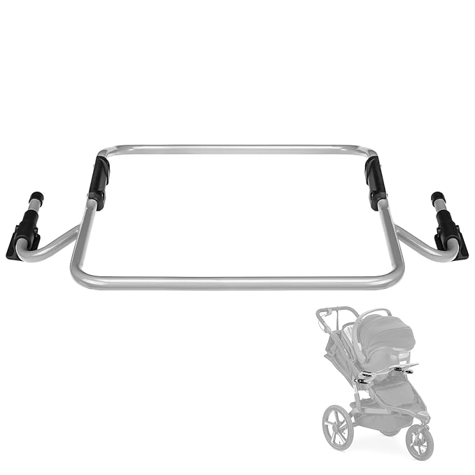 Single Jogging Stroller Adapter for Graco Infant Car Seats, Baby Trend Car Seat Adapter for Most BOB Gear Strollers, Baby Jogger Car Seat Replacement Part, Removable Receivers Not Included