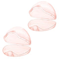 Accmor Pacifier Case, Pacifier Holder Case, Pacifier Container for Travel, BPA Free,Transparent Pink, 2 Pack