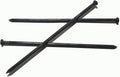 Metal Landscape Stakes,10Inch 50Pcs Landscape Edging Anchoring Spikes for Tent Spikes,Paver Edging,Artificial Turf Stakes,Tent and More (50, Black)