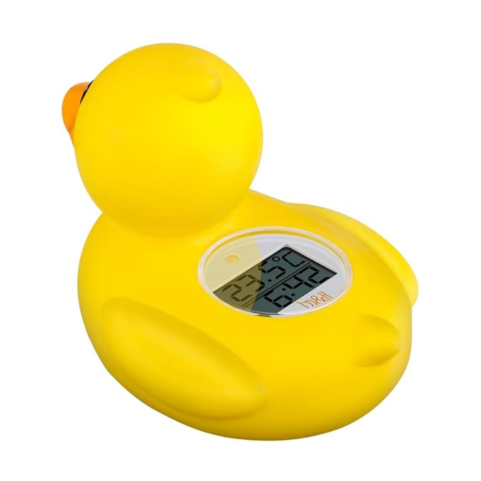b&h Baby Bath Thermometer, The Infant Bath Floating Toy Safety Temperature Water Thermometer, Baby Bath Essentials (Classic Duck)